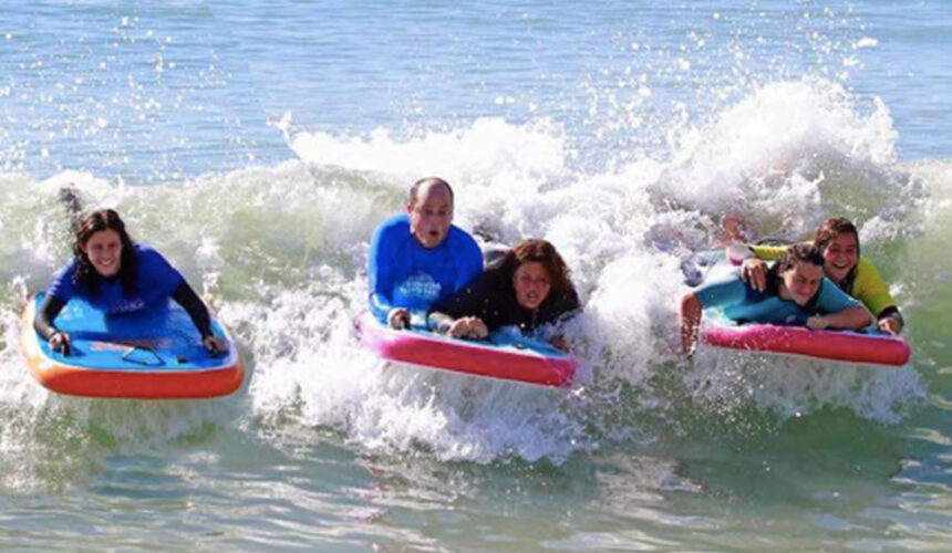 “Tandem Boogie”, o bodyboard gigante